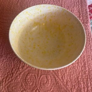 Miramar of California Yellow Speckled Ceramic Bowl, like new #9